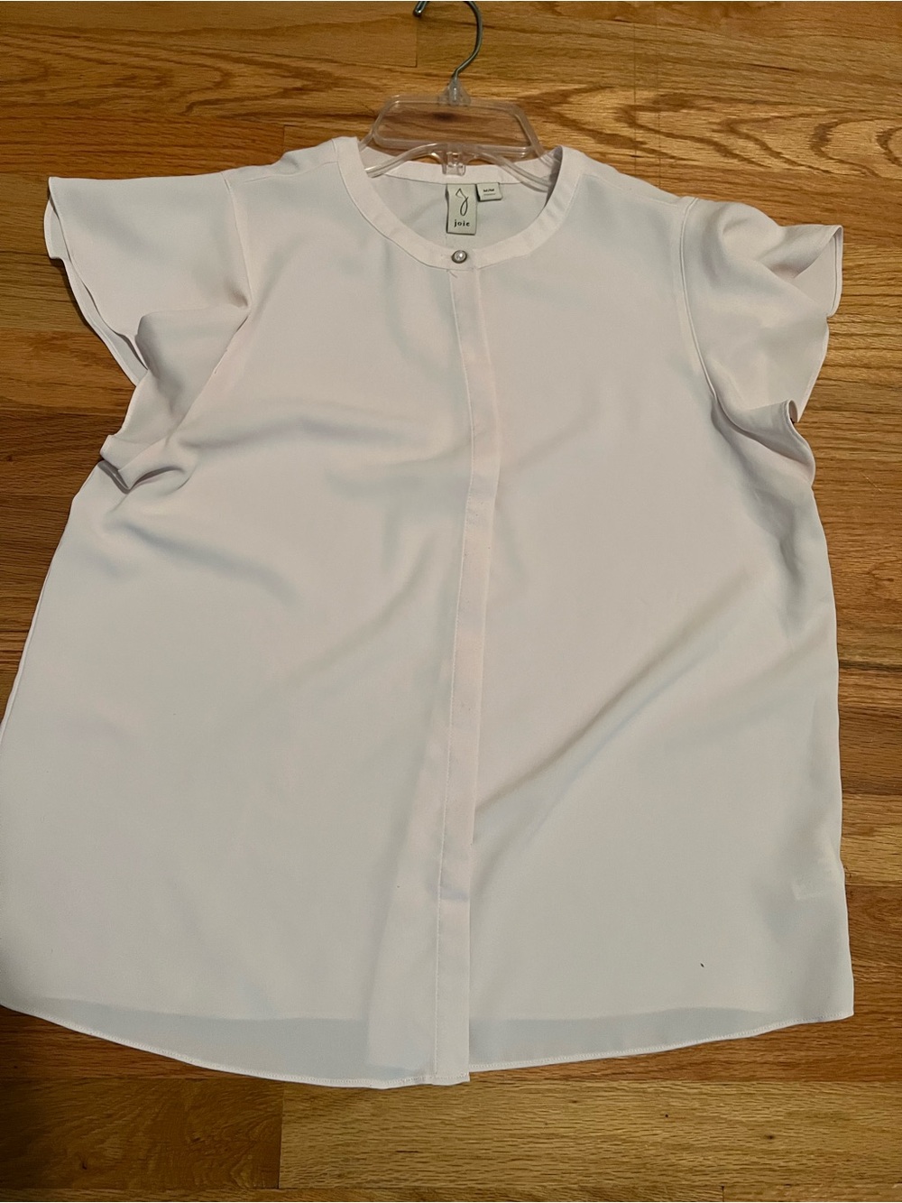 Joie Light Blush Flutter Sleeve Blouse